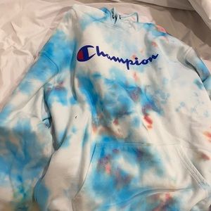 Tie Dye champion sweatshirt